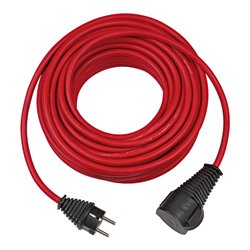 Baustellen-Verlängerungskabel IP44 25m rot H07RN-F 3G1,5