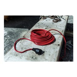 Baustellen-Verlängerungskabel IP44 25m rot H07RN-F 3G1,5