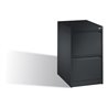 C+P Hängeregistraturschrank Acurado DIN A4, 2 Schubladen, einbahnig Schwarzgrau