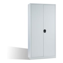 C+P Aktenschrank mit Drehtüren, 5 Ordnerhöhen, H1950xB935xT400mm Front Lichtgrau Korpus Lichtgrau