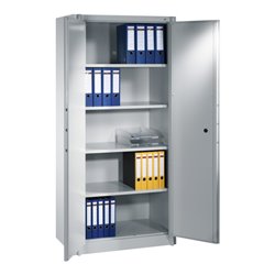 C+P Feuerschutzschrank Certos, 5 Ordnerhöhen, H1950xB930xT500mm Front Lichtgrau Korpus Lichtgrau