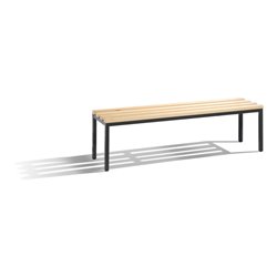 C+P Umkleidebank Basic, H420xB1500xT353mm Farbe Gestell Schwarzgrau