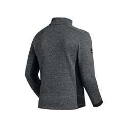 FHB CHRISTOPH Strick-Fleece-Jacke Herren anthrazit-schwarz Gr. 2XL