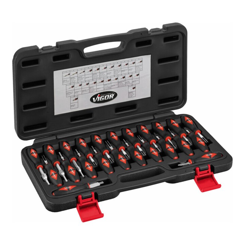 VIGOR Kabelentriegelungs-Werkzeugsatz V4451 Anzahl Werkzeuge: 23