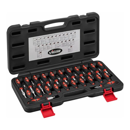 VIGOR Kabelentriegelungs-Werkzeugsatz V4451 Anzahl Werkzeuge: 23