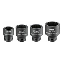 HAZET Antriebs-, Gelenk-, Achswellen-Satz 900SZ/4 Vierkant hohl 12,5 mm (1/2 Zoll) Außen-Doppel-Sechskant-Tractionsprofil 24 - 3