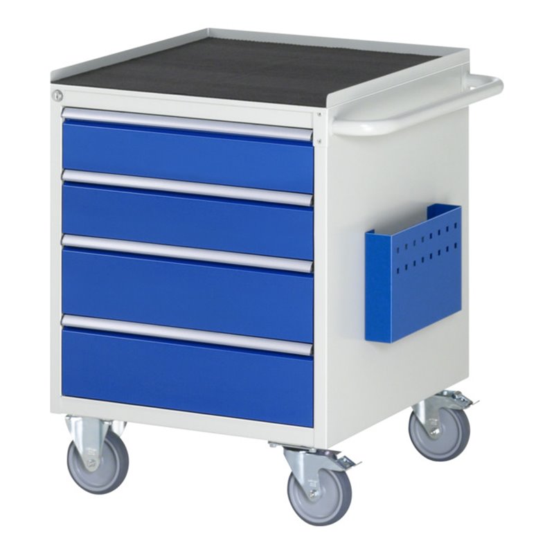 Rau Montagewagen Metall-Top 4 x Schublade-L 2x120, 2x150mm BxTxH 580x650x795 mm