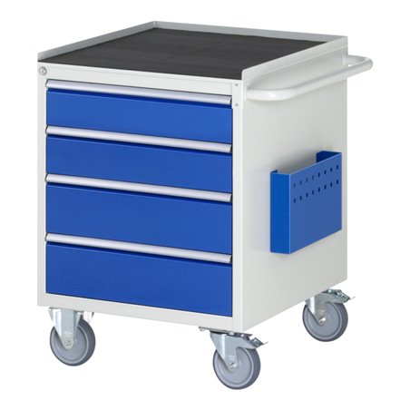 Rau Montagewagen Metall-Top 4 x Schublade-L 2x120, 2x150mm BxTxH 580x650x795 mm