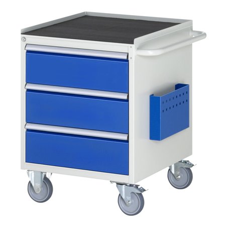Rau Montagewagen Metall-Top 3 x Schublade-L 3x180mm BxTxH 580x650x795 mm