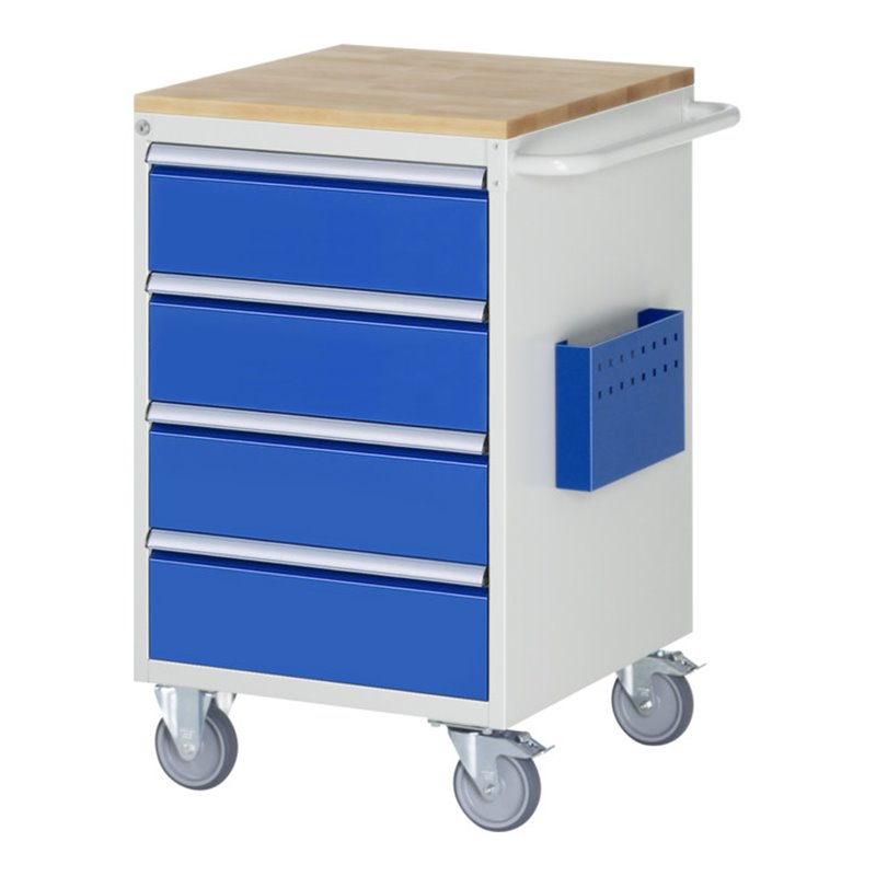 Rau Montagewagen Buche-Top 4 x Schublade-L 4x180mm BxTxH 580x650x975 mm