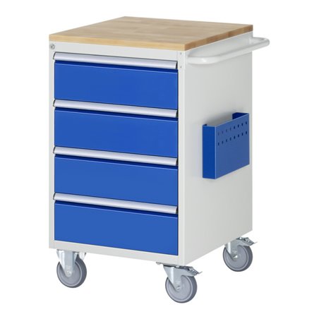 Rau Montagewagen Buche-Top 4 x Schublade-L 4x180mm BxTxH 580x650x975 mm