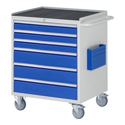 Rau Montagewagen Metall-Top 6 x Schublade-XL 3x90, 3x150mm BxTxH 770x650x975 mm