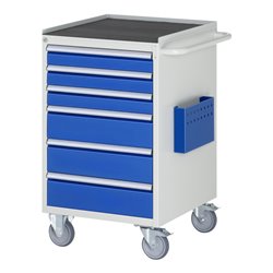 Rau Montagewagen Metall-Top 6 x Schublade-L 3x90, 3x150mm BxTxH 580x650x975 mm