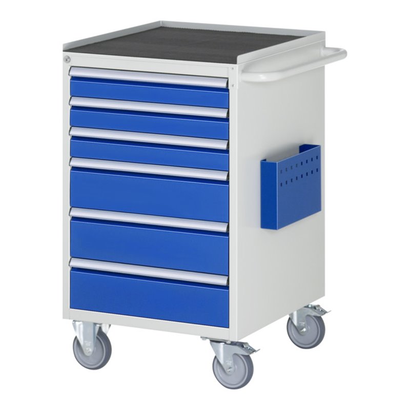 Rau Montagewagen Metall-Top 6 x Schublade-L 3x90, 3x150mm BxTxH 580x650x975 mm
