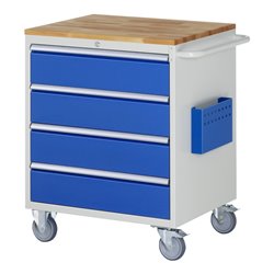 Rau Montagewagen Buche-Top 4 x Schublade-XL 4x180mm BxTxH 770x650x975 mm