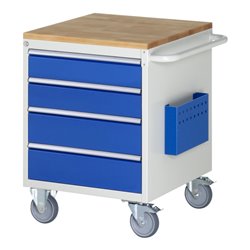 Rau Montagewagen Buche-Top 4 x Schublade-L 2x120, 2x150mm BxTxH 580x650x795 mm