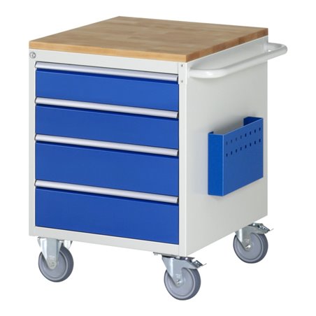 Rau Montagewagen Buche-Top 4 x Schublade-L 2x120, 2x150mm BxTxH 580x650x795 mm