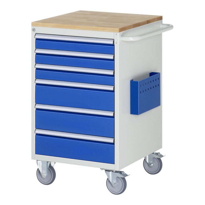 Rau Montagewagen Buche-Top 6 x Schublade-L 3x90, 3x150mm BxTxH 580x650x975 mm