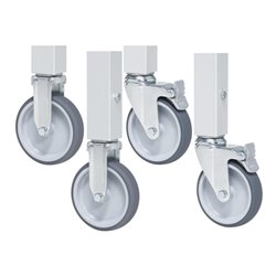 Rau Rollensatz 2 Bock- und 4 Lenkrollen