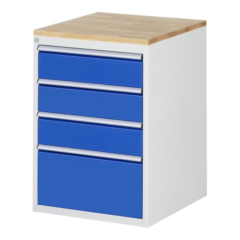 Rau Schubladenschrank Buche-Top und 4 x Schubl.-L 3x150 1x270mm