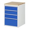 Rau Schubladenschrank Buche-Top und 4 x Schubl.-L 3x150 1x270mm