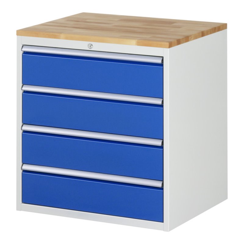 Rau Schubladenschrank Buche-Top und 4 x Schubl.-XL 4x180mm
