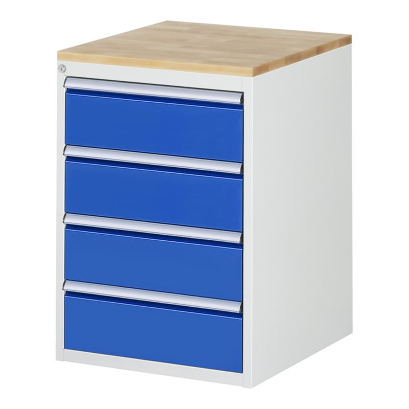 Rau Schubladenschrank Buche-Top und 4 x Schubl.-L 4x180mm