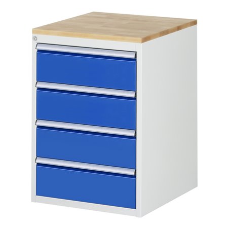 Rau Schubladenschrank Buche-Top und 4 x Schubl.-L 4x180mm