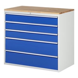 Rau Schubladenschrank Buche-Top und 5 x Schubl.-XXL 3x150 2x240mm