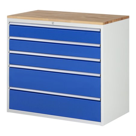 Rau Schubladenschrank Buche-Top und 5 x Schubl.-XXL 3x150 2x240mm
