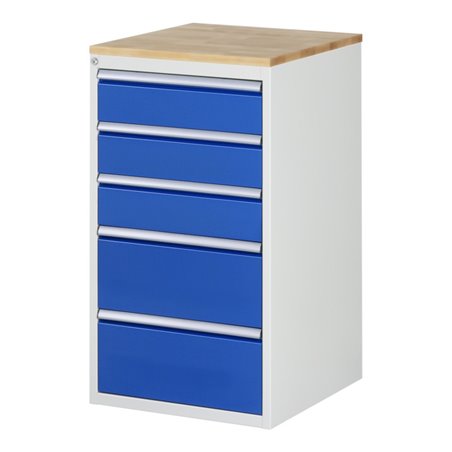 Rau Schubladenschrank Buche-Top und 5 x Schubl.-L 3x150 2x240mm