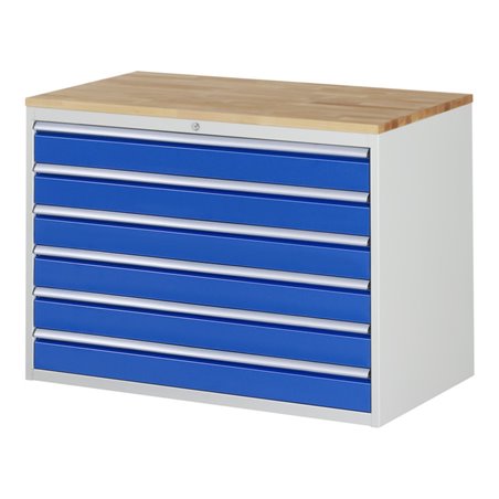 Rau Schubladenschrank Buche-Top und 6 x Schubl.-XXL 6x120mm