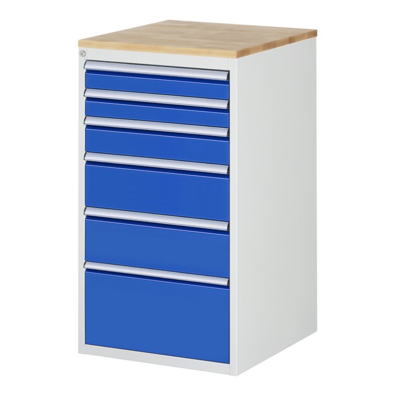 Rau Schubladenschrank Buche-Top und 6 x Schubl.-L 2x90 1x120 2x180 1x270mm