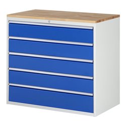 Rau Schubladenschrank Buche-Top und 5 x Schubl.-XXL 4x180 1x210mm