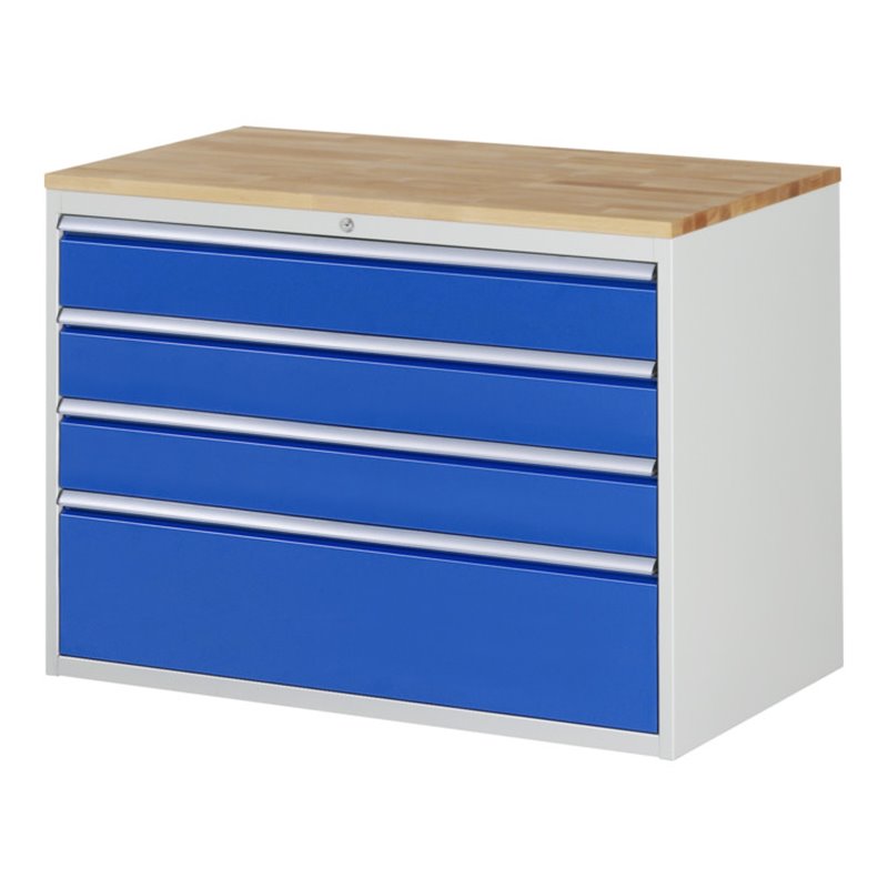 Rau Schubladenschrank Buche-Top und 4 x Schubl.-XXL 3x150 1x270mm