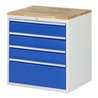 Rau Schubladenschrank Buche-Top und 4 x Schubl.-XL 3x150 1x270mm