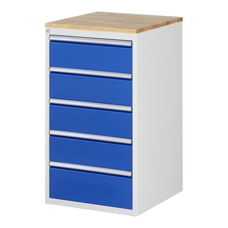 Rau Schubladenschrank Buche-Top und 5 x Schubl.-L 4x180 1x210mm