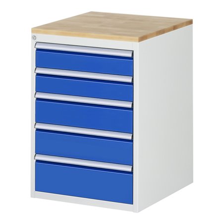 Rau Schubladenschrank Buche-Top und 5 x Schubl.-L 2x120 2x150 1x180mm