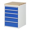 Rau Schubladenschrank Buche-Top und 5 x Schubl.-L 2x120 2x150 1x180mm