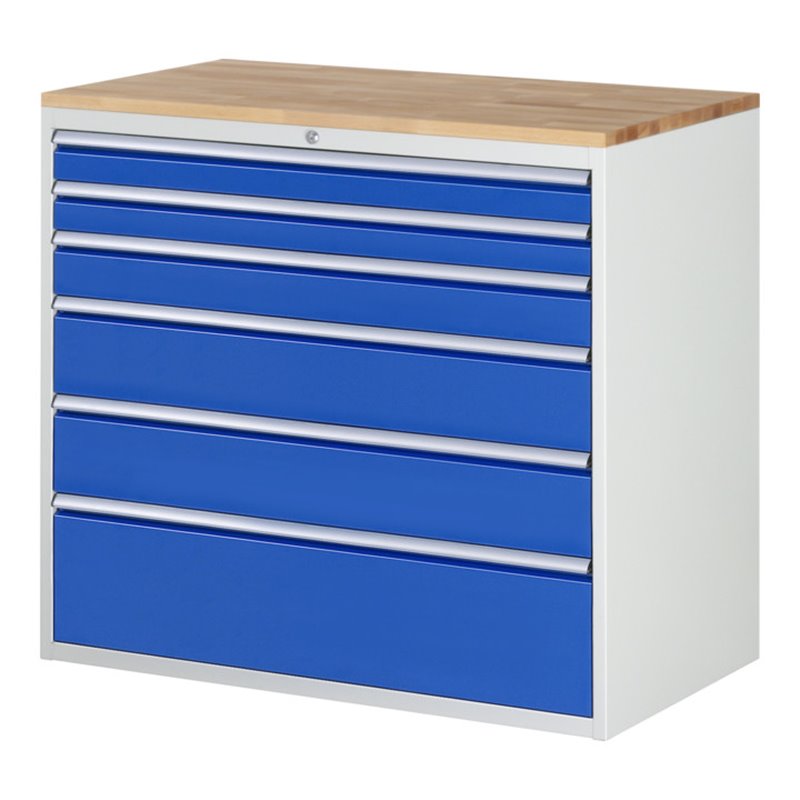 Rau Schubladenschrank Buche-Top und 6 x Schubl.-XXL 2x90 1x120 2x180 1x270mm