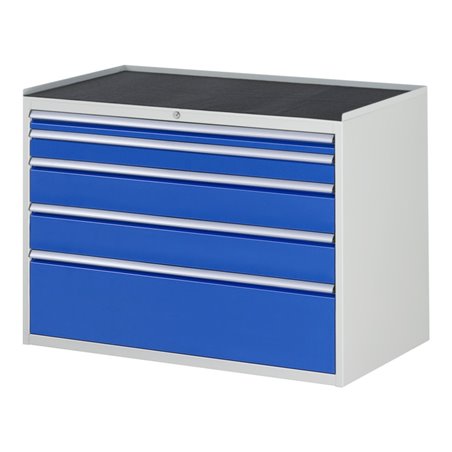 Rau Schubladenschrank m. Anti-Rutsch-Matte 5 Schubl.-XXL 1x60 1x90 2x150 1x270mm
