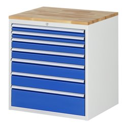 Rau Schubladenschrank Buche-Top und 7 x Schubl.-XL 2x60 2x90 2x120 1x180mm