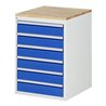 Rau Schubladenschrank Buche-Top und 6 x Schubl.-L 6x120mm