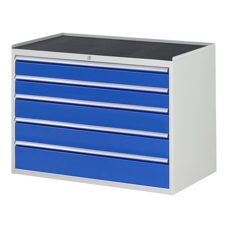 Rau Schubladenschrank m. Anti-Rutsch-Matte 5 Schubl.-XXL 2x120 2x150 1x180mm