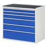 Rau Schubladenschrank m. Anti-Rutsch-Matte 6 Schubl-XXL 2x90 1x120 2x180 1x270mm