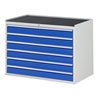 Rau Schubladenschrank m. Anti-Rutsch-Matte 6 Schubl.-XXL 6x120mm