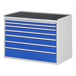 Rau Schubladenschrank m. Anti-Rutsch-Matte 7 Schubl.-XXL 2x60 2x90 2x120 1x180mm