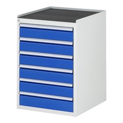 Rau Schubladenschrank m. Anti-Rutsch-Matte 6 Schubl.-L 6x120mm