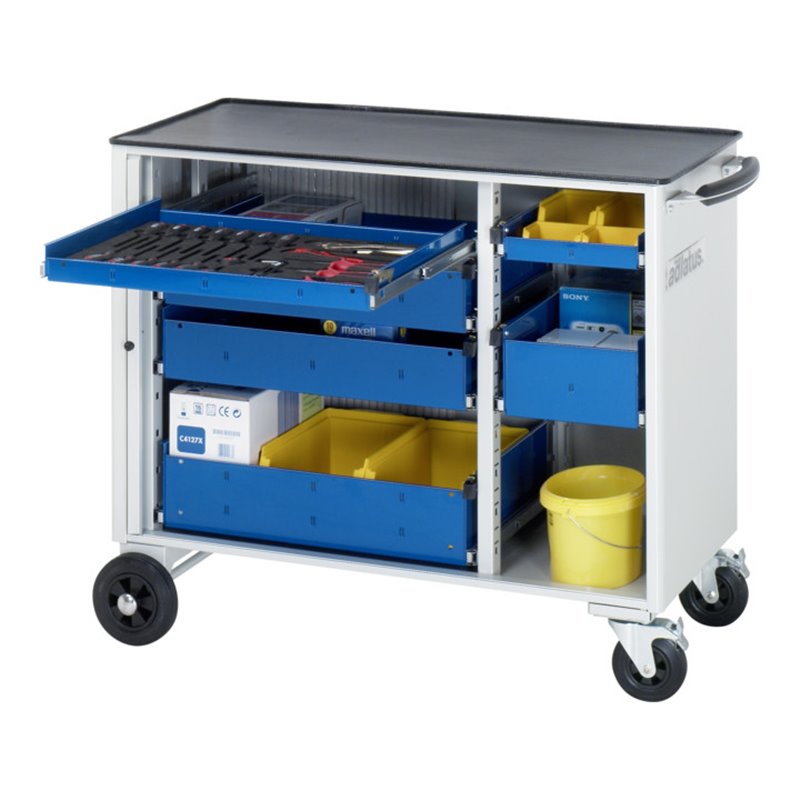 Rau Werkzeugwagen mit 4 Schubladen Metall BxTxH 1025x520x890mm