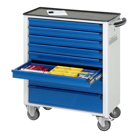 Rau Werkzeugwagen mit 8 Schubladen Metall BxTxH 700x350x860mm